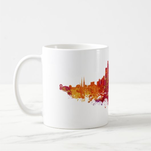 Mug Los Angeles City Skyline couleur (Gauche)