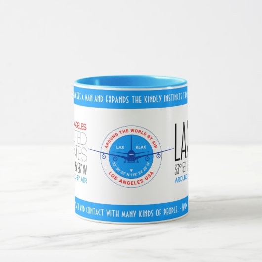 Mug Los Angeles, États-Unis élégant (Centre)