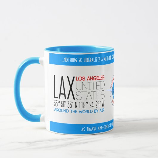 Mug Los Angeles, États-Unis élégant (Gauche)
