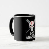 Mug Los Angeles Varsity Style Baseball Skull Cadeau (Devant gauche)