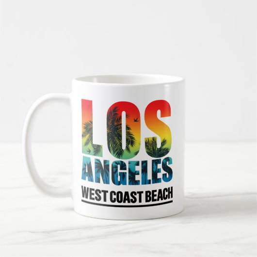 Mug Los Angeles West Coast Beach (Gauche)