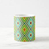 Mug Losange Diamant Vert Bleu Géométrique (Centre)