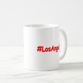 Mug "#LosAngeles" Joli design. Commandez dès maintenan (Devant droit)
