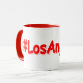 Mug "#LosAngeles" Joli design. Commandez dès maintenan (Devant gauche)