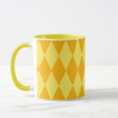 Mug Losanges damier jaune clair et foncé (Gauche)