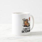 Mug Lost But Determined – Motivational Gift for Hikers (Devant droit)