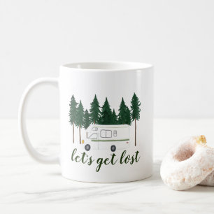 Mug Lost Van Camper RV Trees Forest