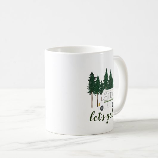 Mug Lost Van Camper RV Trees Forest (Devant droit)