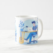 Mug L'Ostle Freelance Commence Le Design Début (Devant droit)