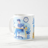 Mug L'Ostle Freelance Commence Le Design Début (Devant gauche)