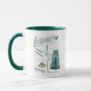 Mug LOTHLORIEN™ Collage graphique aquarelle