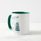 Mug LOTHLORIEN™ Collage graphique aquarelle (Devant gauche)