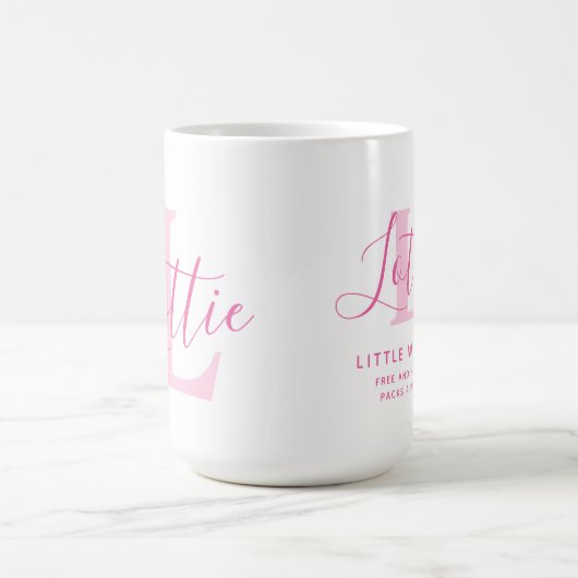 Mug Lottie nom signification et monogramme de texte ro (Centre)