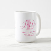 Mug Lottie nom signification et monogramme de texte ro (Devant droit)