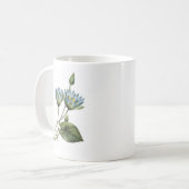 Mug lotus bleu (caerulea de Nymphaea) par Redouté (Devant gauche)