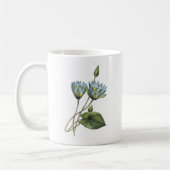 Mug lotus bleu (caerulea de Nymphaea) par Redouté (Gauche)