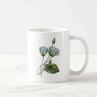 Mug lotus bleu (caerulea de Nymphaea) par Redouté