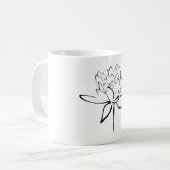 Mug Lotus Calligraphy (Noir) (Devant gauche)
