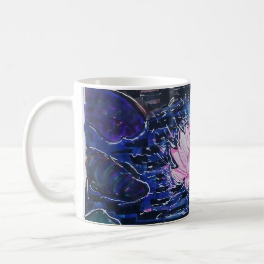 Mug Lotus dans l'eau sombre (Gauche)