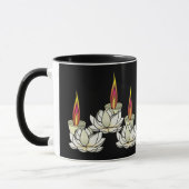 Mug Lotus & Deepas blancs (Gauche)