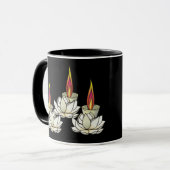 Mug Lotus & Deepas blancs (Devant gauche)