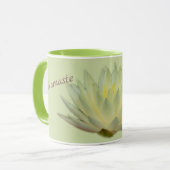 Mug Lotus Floral Nénuphar Botanique Namaste Pastel (Devant gauche)