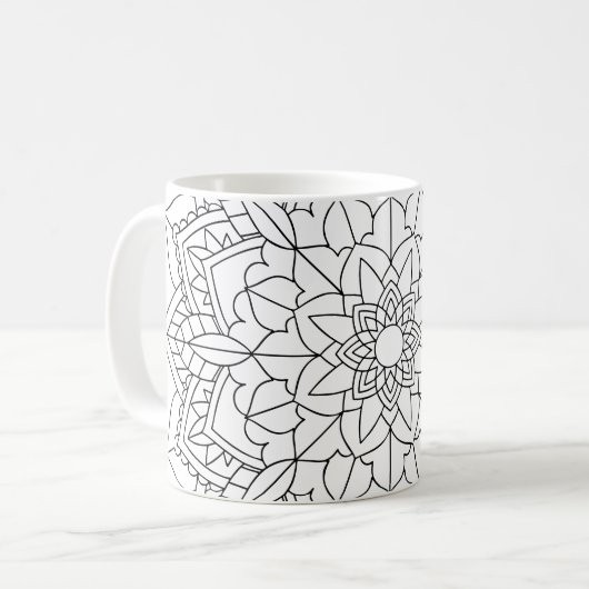 Mug Lotus Flower Mandala (Devant gauche)