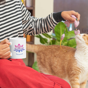 Mug Lotus flower texte personnalisé yoga