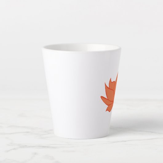 Mug Lotus Latte Orange (Devant)