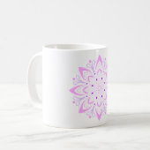 Mug Lotus Mandala Design (Devant gauche)