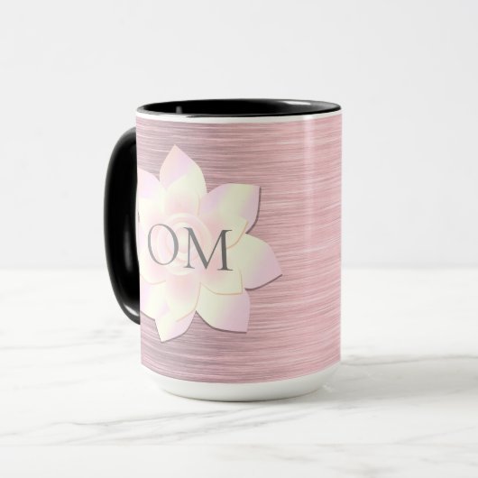Mug Lotus OM élégant rose (Devant gauche)