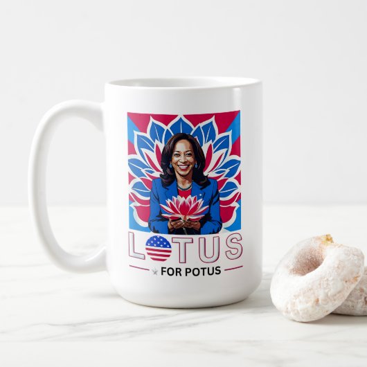Mug Lotus pour la campagne présidentielle de Potus Kam (Avec donut)