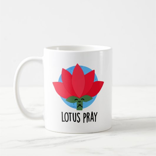 Mug Lotus Pray amusant Plante Pun (Gauche)