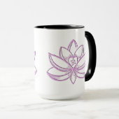 Mug Lotus rose (Devant droit)