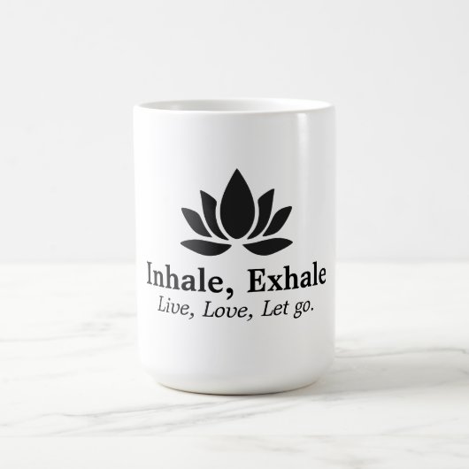 Mug Lotus Tranquille : Inhale, Inspiration Exhale (Centre)
