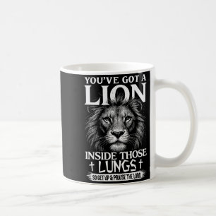 Mug Louange chrétienne du lion au Seigneur Culte Foi