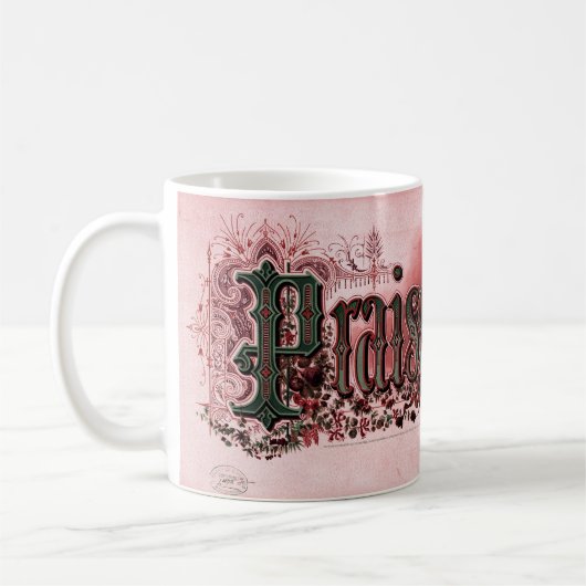 Mug "Louez le Seigneur" Deep Red & Green (Gauche)