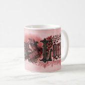 Mug "Louez Le Seigneur" Rouge et Vert Profond (Devant droit)