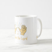 Mug Louez les mains; Louez le Seigneur chrétien (Devant droit)
