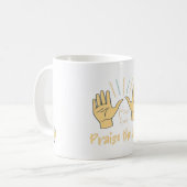 Mug Louez les mains; Louez le Seigneur chrétien (Devant gauche)