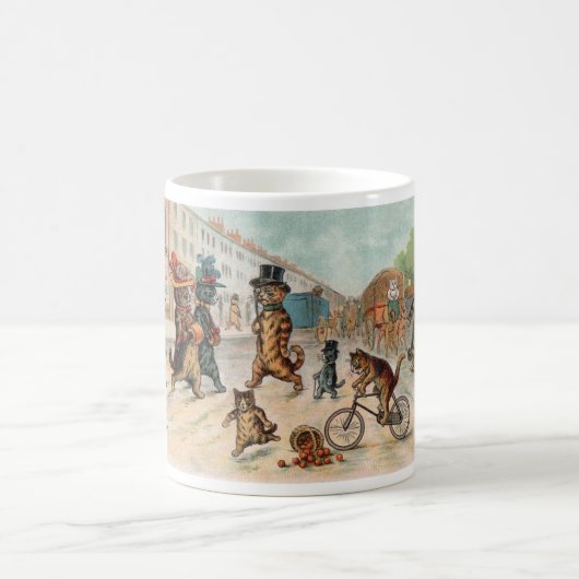 Mug Louis Wain - chats de ville - art vintage (Centre)