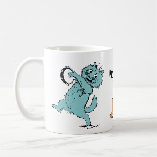 Mug Louis Wain, trois chats de musique (Gauche)