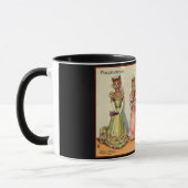Mug Louis Wain Wallflower Girl Cats (Gauche)
