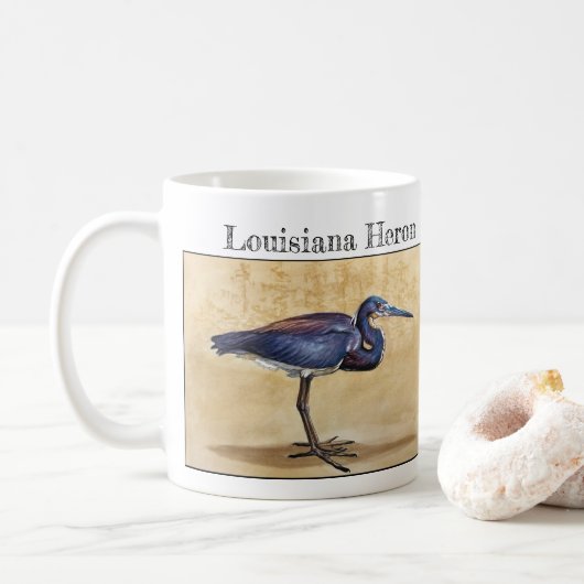 Mug Louisiana Heron (Egretta tricolor) (Avec donut)