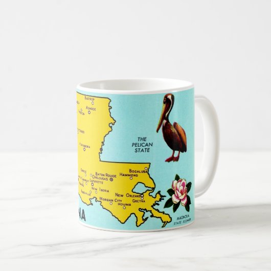 Mug Louisiane - État du Pélican (Devant droit)
