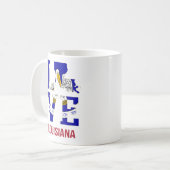 Mug Louisiane États-Unis amour (Devant gauche)