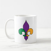 Mug Louisiane Mardi Gras Fleur de Lis (Gauche)