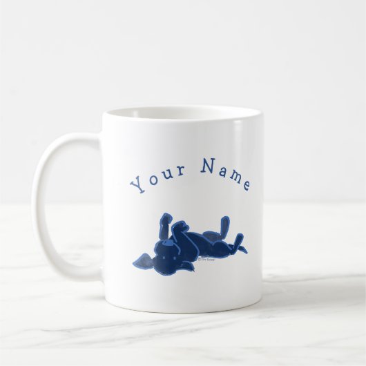 Mug Lounge Black Lab personnalisé Blanc simple (Gauche)