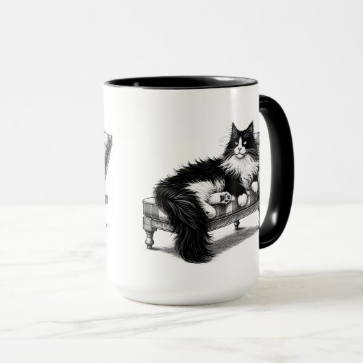 Mug Lounge Cat (Devant droit)