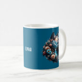 Mug Loup à double exposition et paysage naturel (Devant droit)